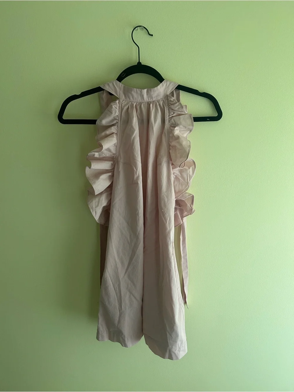 Free People | Dresses | Free People Light Pink Ruffle Halter Dress ...